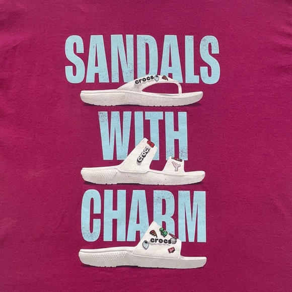 Crocs Sandals With Charm T-Shirt - Picture 2 of 4